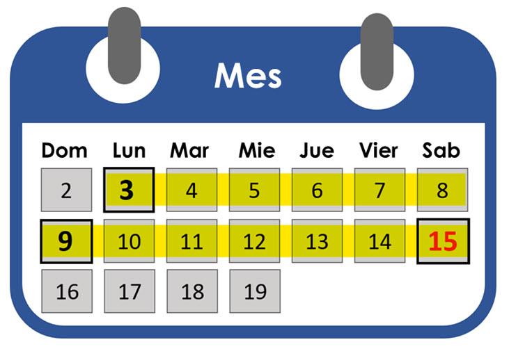 semana calendario