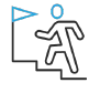 icon of person climbing steps to goal