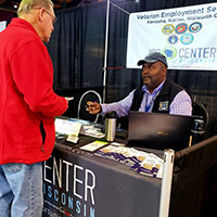 LVER Napoleon Hardy at Racine County Veterans Standdown, Racine WI